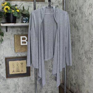 Womens Lightweight Hooded Knit Drapey Cardigan 16666c8d003d5b Gray XL